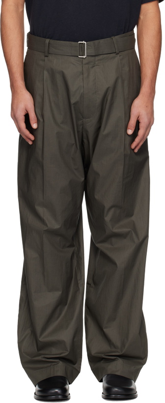 Photo: Acne Studios Khaki Belted Trousers