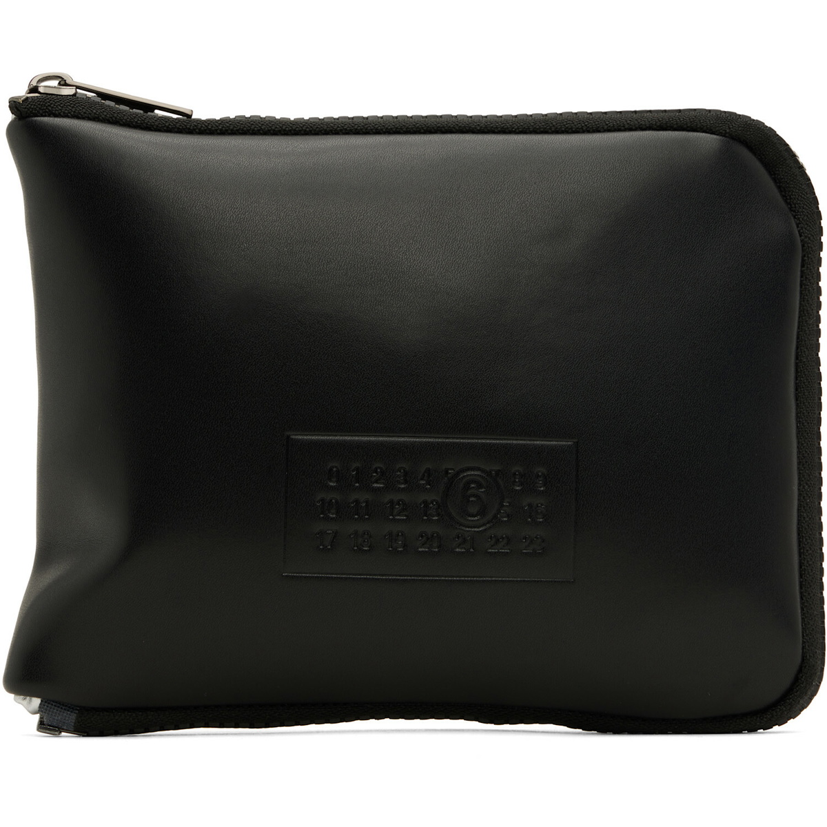 MM6 Maison Margiela Silver Zip Pouch Tote