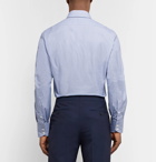 TOM FORD - Navy Slim-Fit Puppytooth Cotton Shirt - Navy