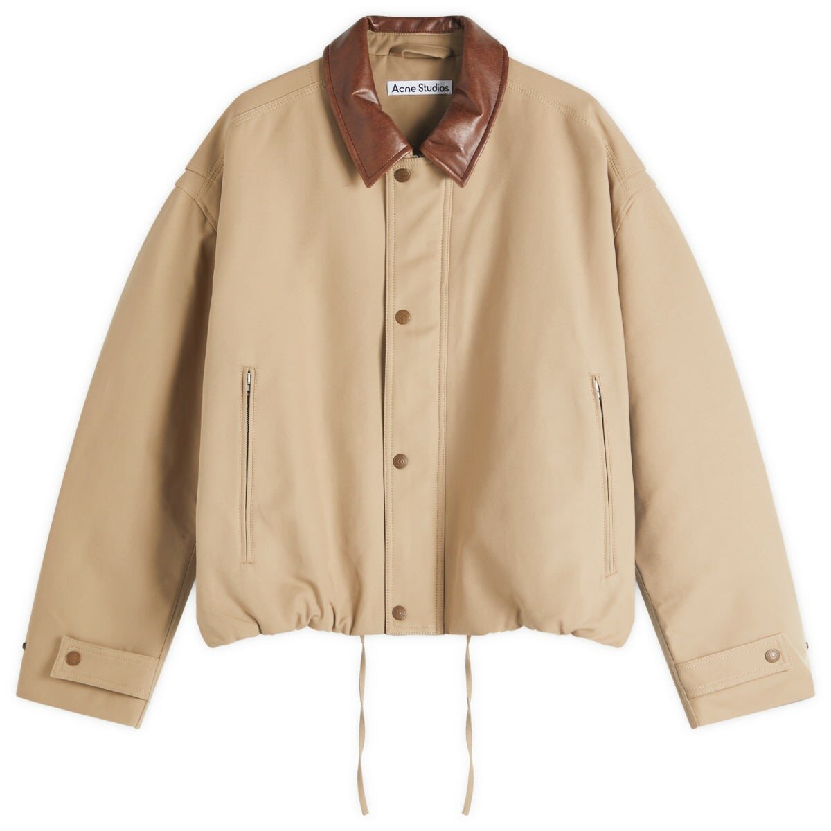 Acne Studios Men's Opado Double Cotton Twill Blouson in Khaki