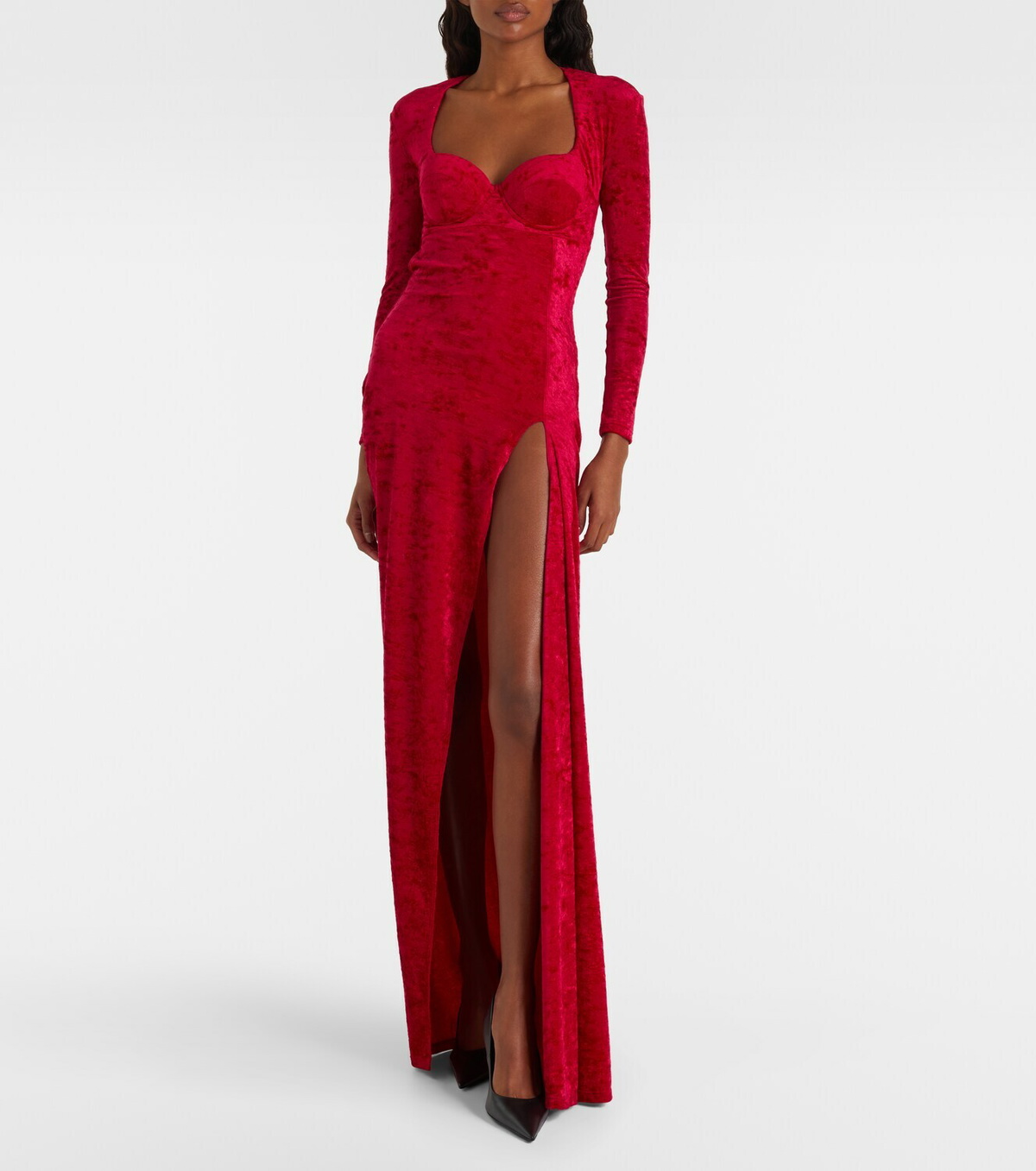 Balenciaga Velvet corset gown