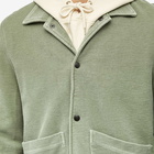 Save Khaki Men's Twill Terry Snap Front Jacket in Olive