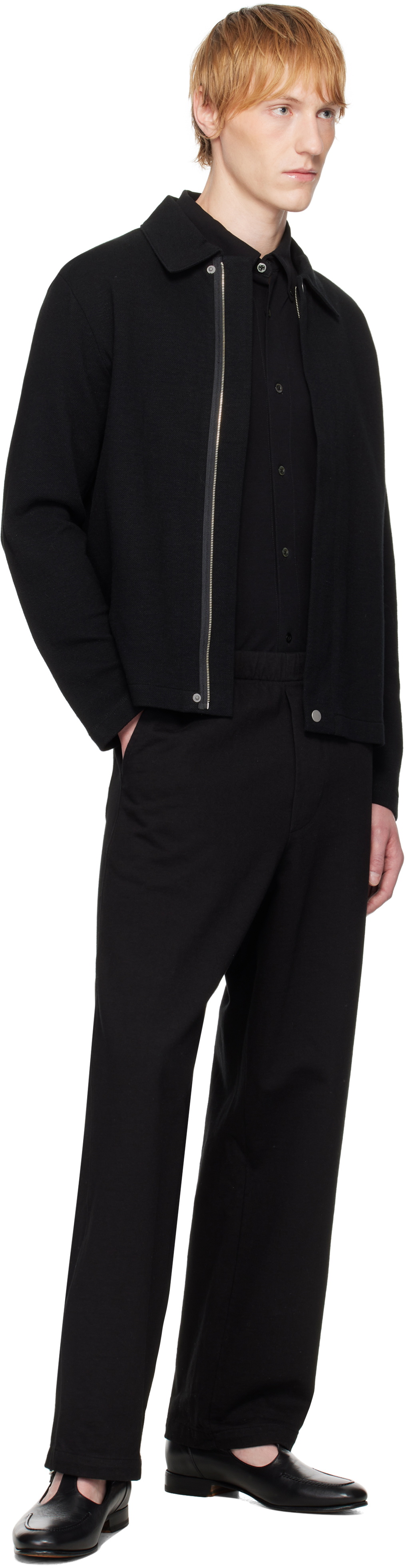 Lady White Co. Black Belted Jersey Lounge Pants