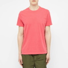 Moncler Men's Taped Seam Logo T-Shirt in Pink