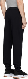 BOSS Black Embroidered-Logo Sweatpants