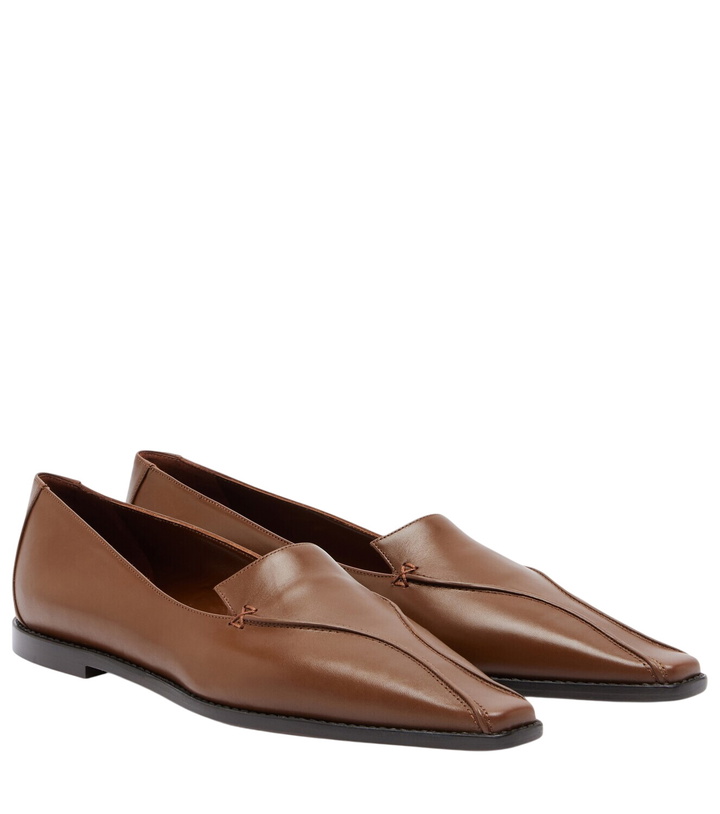 Photo: Manolo Blahnik Cleofe leather loafers