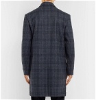 Mr P. - Checked Double-Faced Wool-Blend Coat - Men - Navy