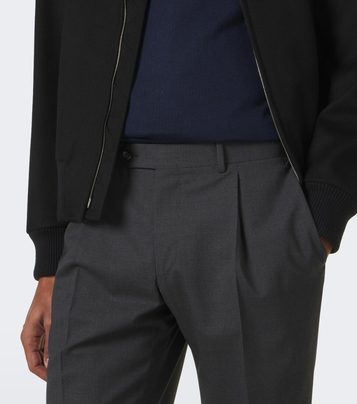 Canali Wool-blend slim pants