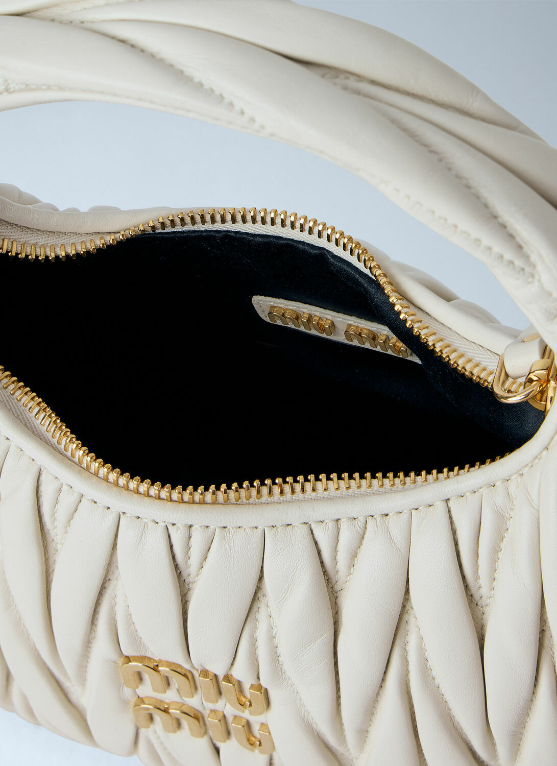 Miu Miu Small Wander Matelassé Hobo Bag