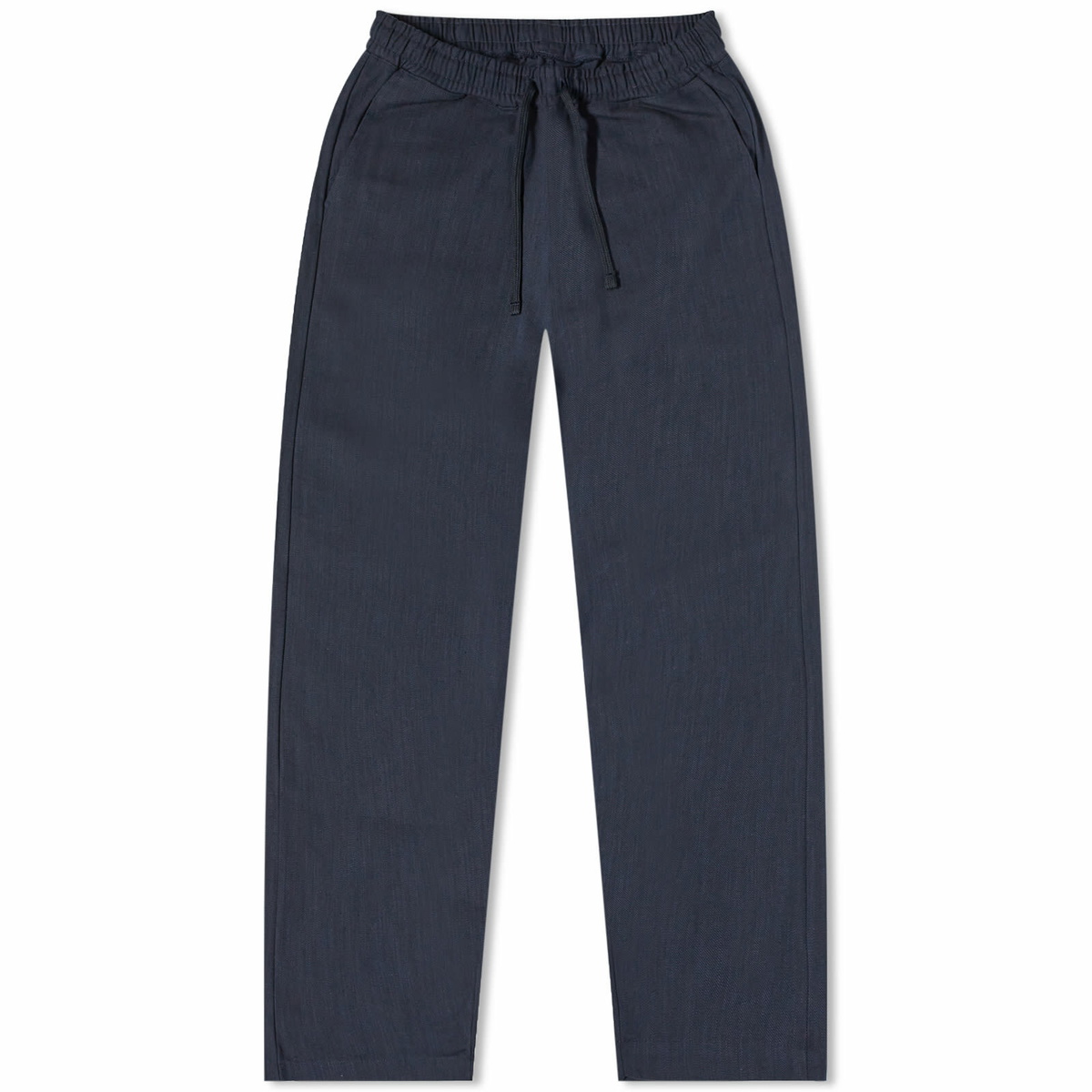 Universal Works Men's Kyo Cotton Braga Pant in Navy Universal Works