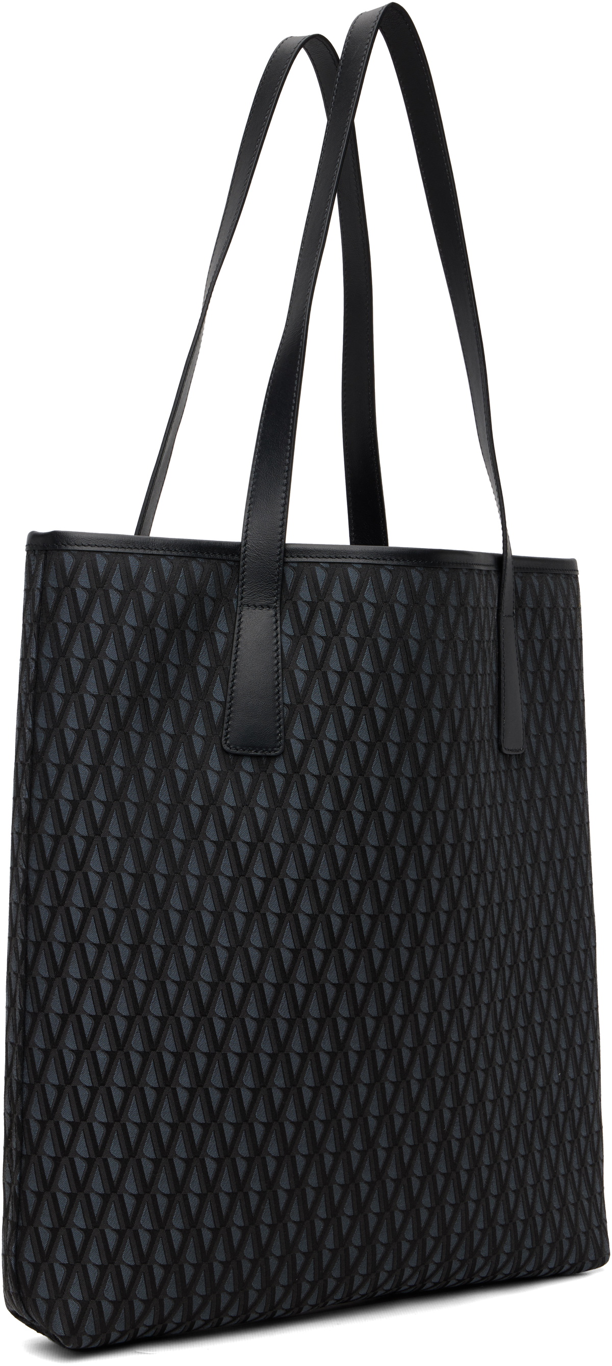 Versace Black 'La Medusa' V Jacquard Tote