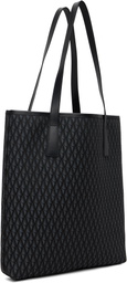 Versace Black 'La Medusa' V Jacquard Tote