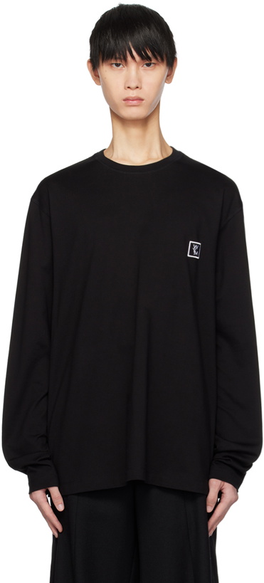 Photo: Wooyoungmi Black Printed Long Sleeve T-Shirt