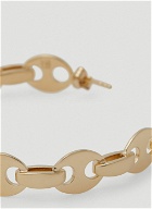 Eight Link Nano Hoop Earrings in Gold