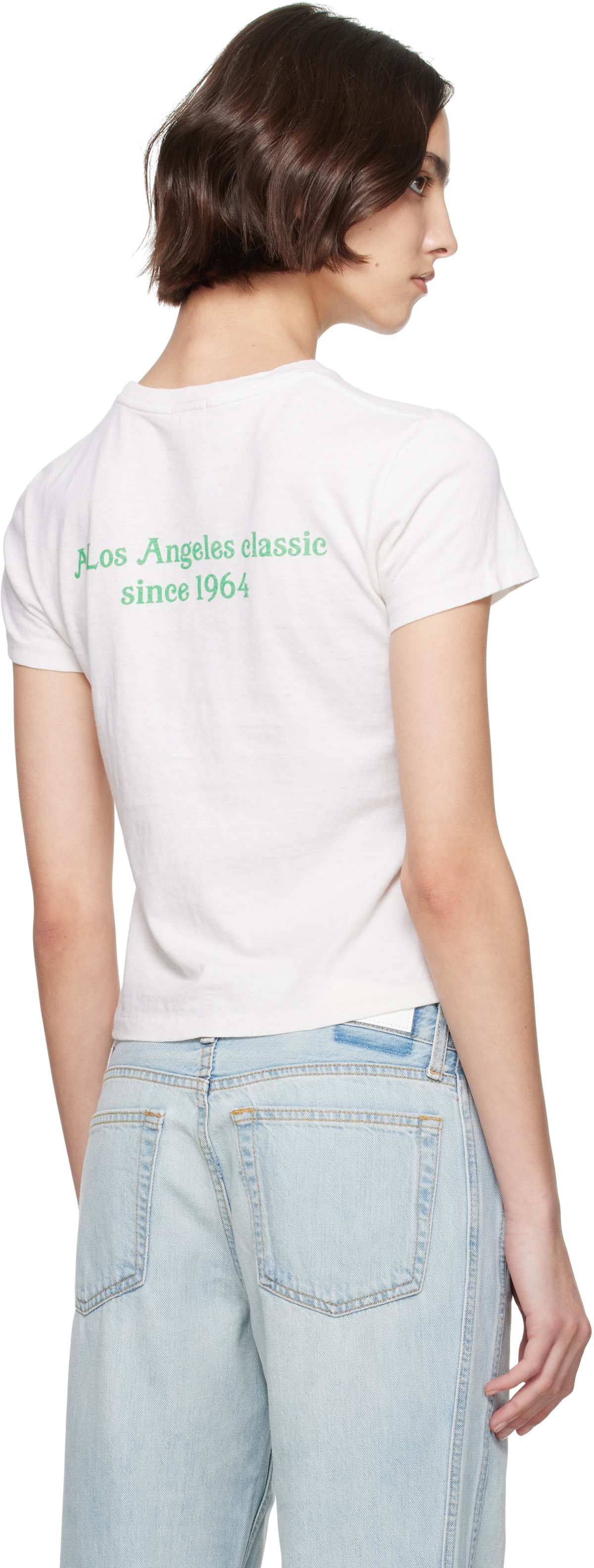 Re/Done White Classic 'Dan Tana's' Sign T-shirt