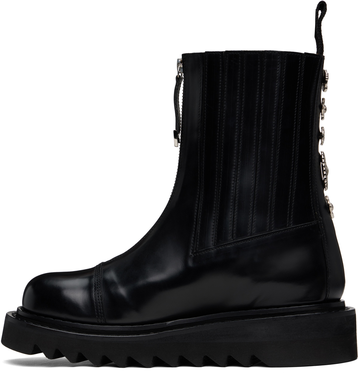Toga Virilis SSENSE Exclusive Black Leather Chelsea Boots