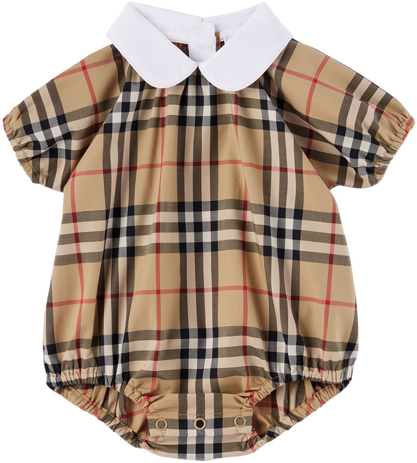 Burberry Check Sheer Bodysuit main image 1