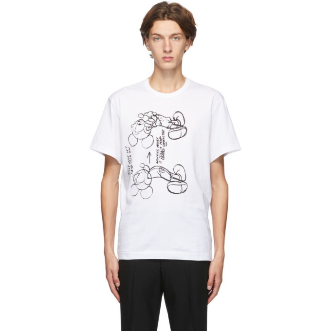 Photo: Comme des Garcons Homme Deux White Mickey Mouse T-Shirt