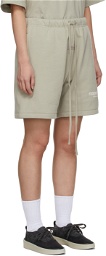 Essentials Green Fleece Shorts