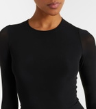 Wardrobe.NYC Semi-sheer jersey midi dress