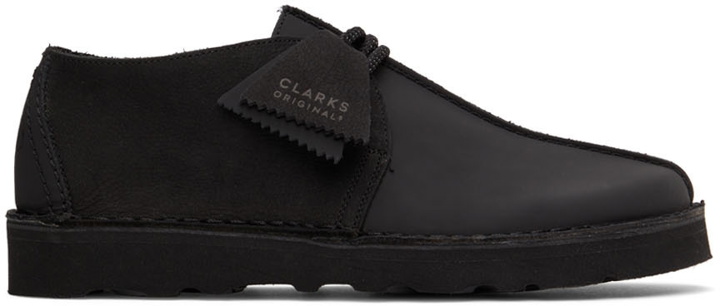 Photo: Clarks Originals Black Trek Hiker Derbys