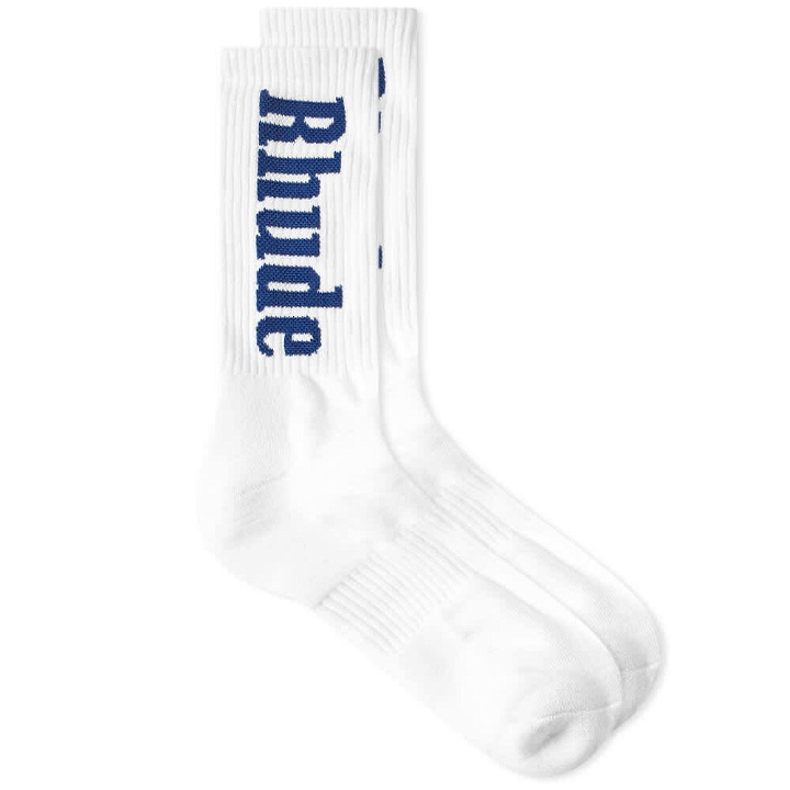 Photo: Rhude Logo Verticle Sock