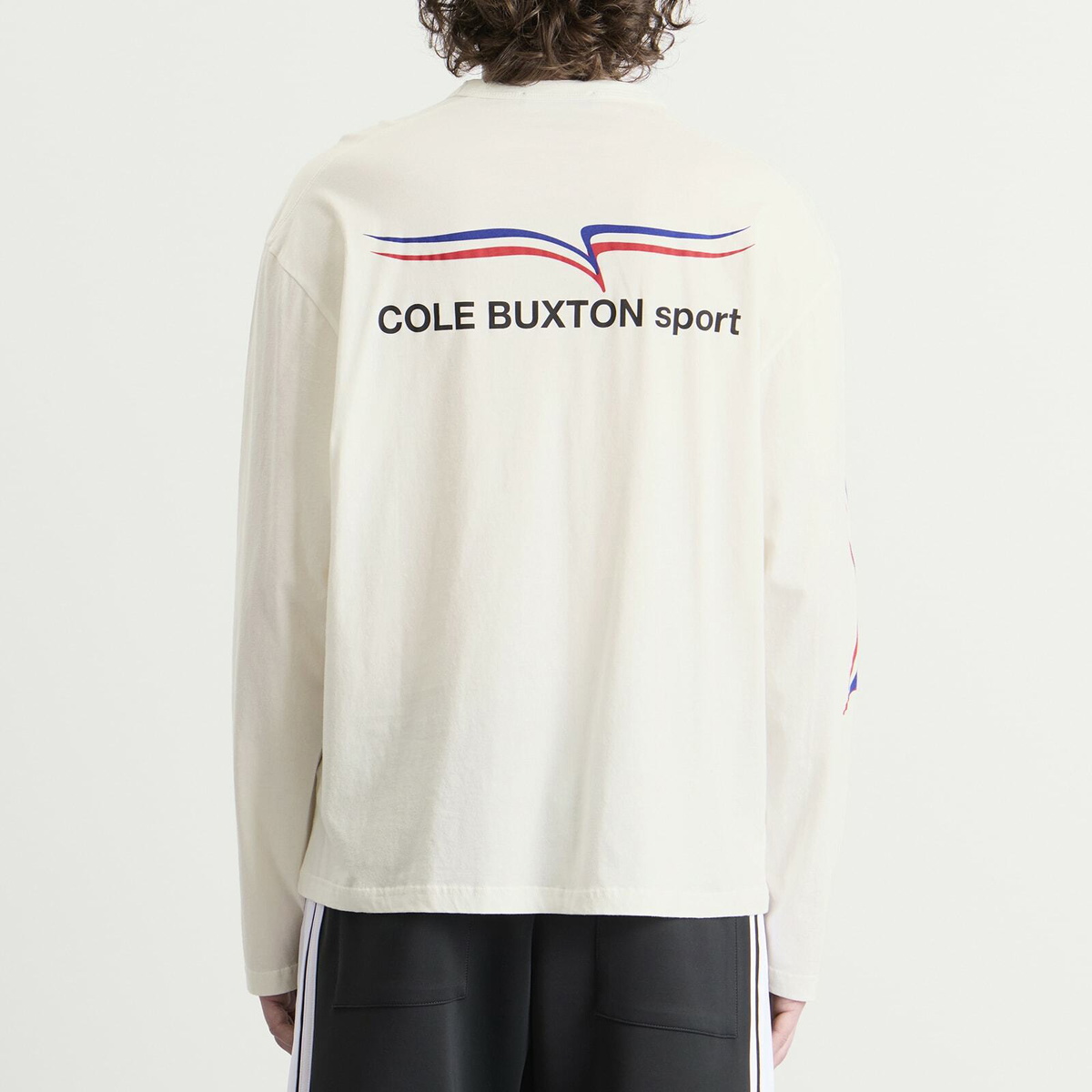 Cole Buxton Men's Sport Long Sleeve in Vintage Whitalye