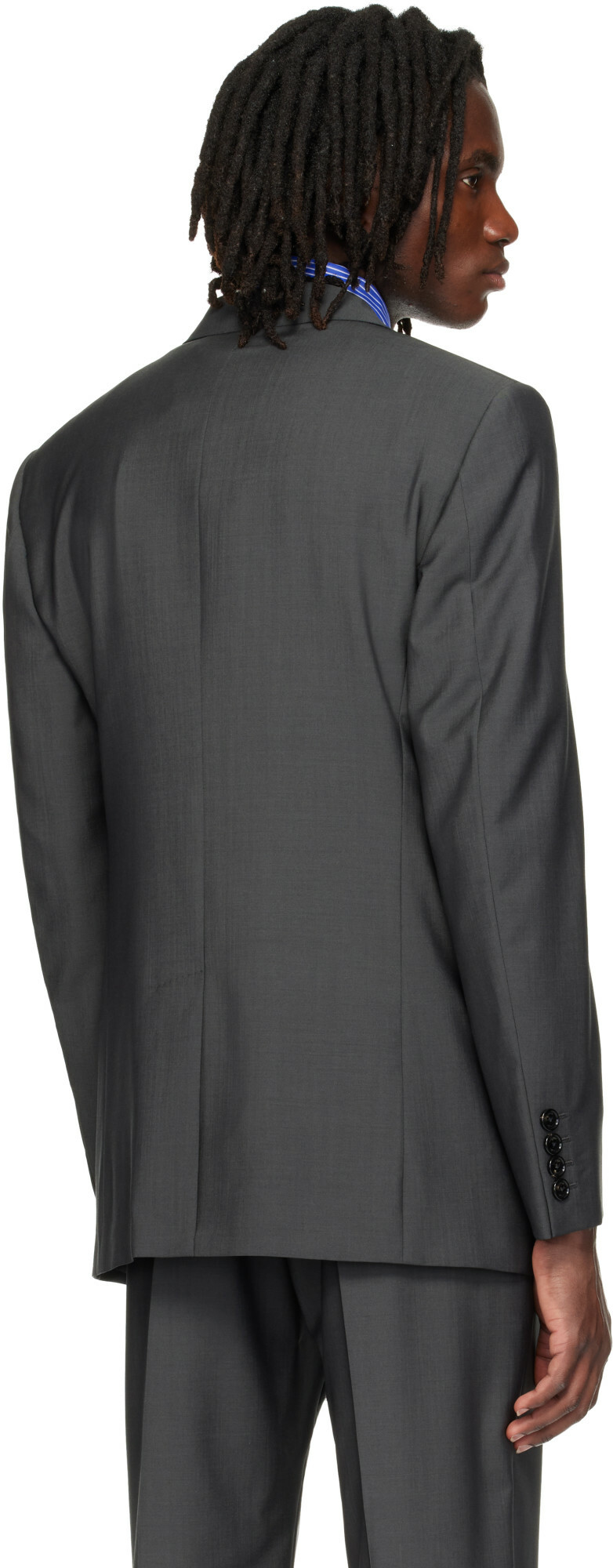 Valentino Gray Wool Mohair Blazer