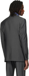 Valentino Gray Wool Mohair Blazer
