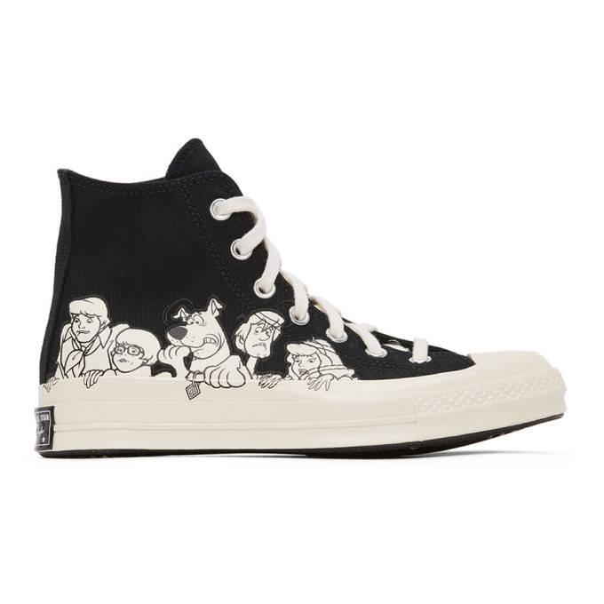 Photo: Converse Black Scooby-Doo Edition Chuck 70 High Sneakers