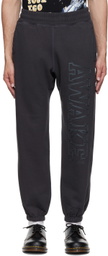 Awake NY Black Cotton Lounge Pants