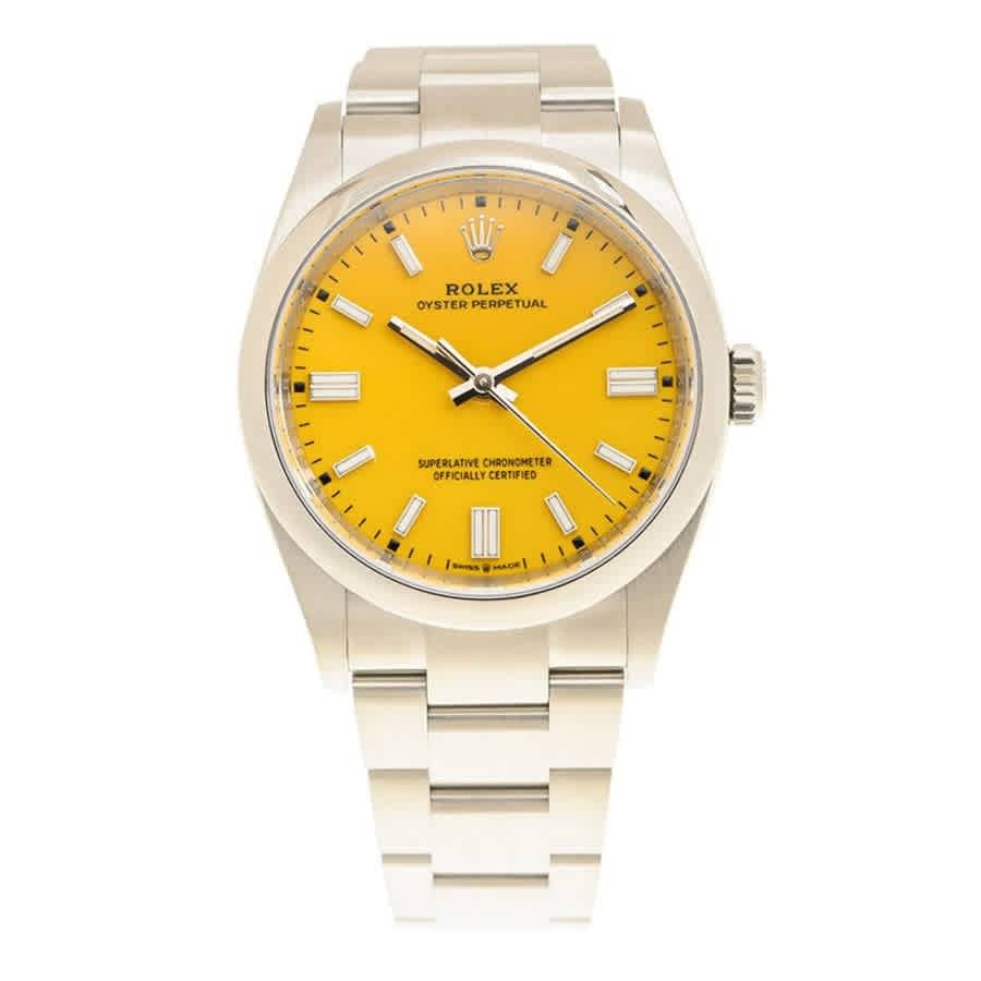 Rolex Oyster Perpetual 36 Automatic Chronometer Yellow Dial Watch 126000YLSO