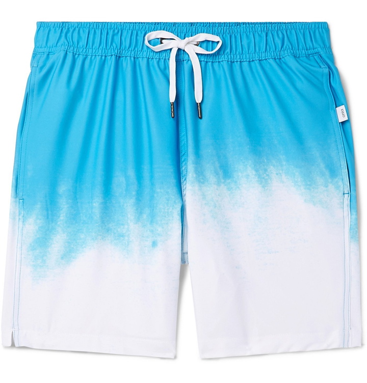 Photo: Onia - Charles Slim-Fit Short-Length Dégradé Swim Shorts - Blue