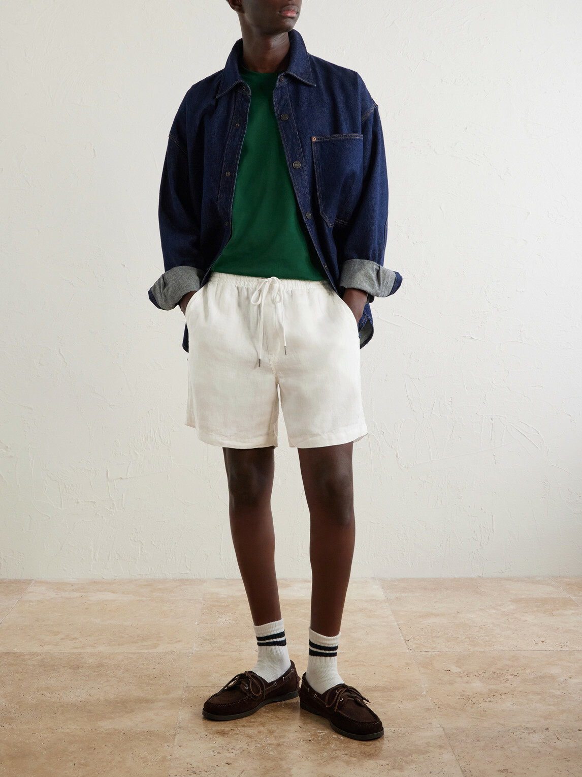Polo Ralph Lauren - Straight-Leg Linen Shorts - White