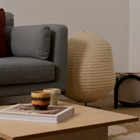 ferm LIVING Kurbis Floor Lamp - Low in Natural/Black 