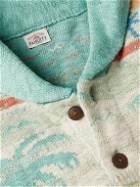 Faherty - Palm Isle Shawl-Collar Organic Cotton-Jacquard Cardigan - Multi