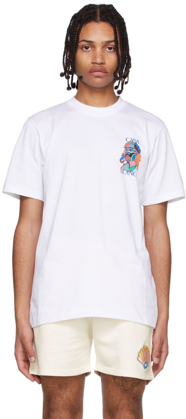 Photo: Casablanca White Organic Cotton T-Shirt