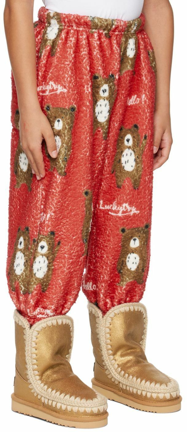 Luckytry SSENSE Exclusive Kids Red Lounge Pants