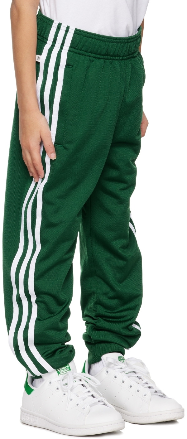 Kids Green Adicolor SST Big Kids Track Pants by adidas Kids on Sale
