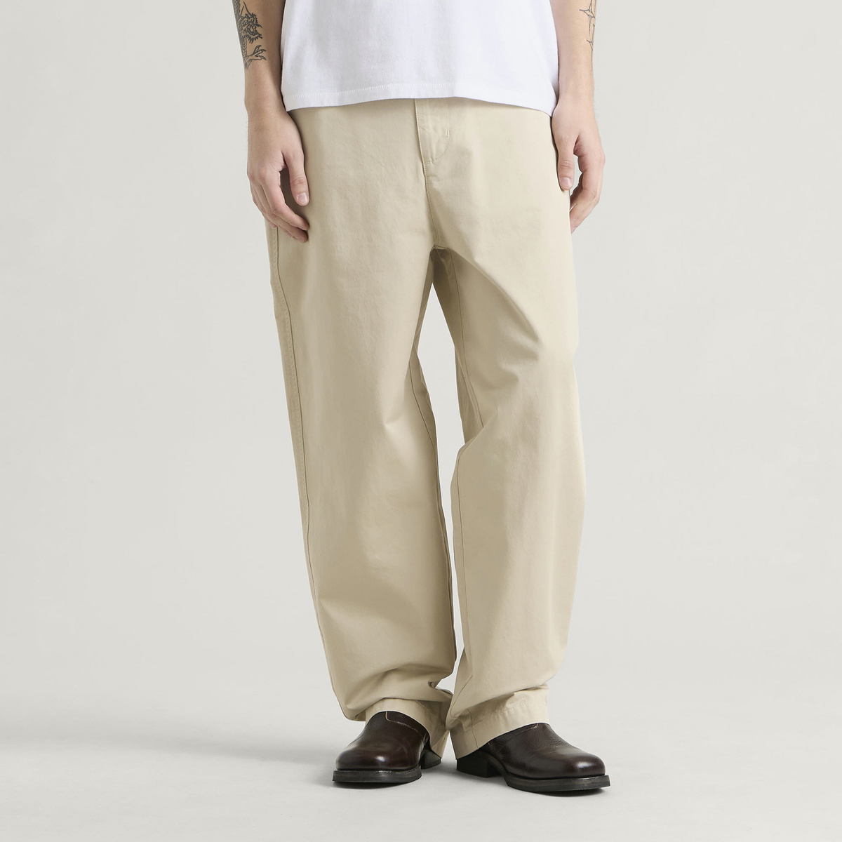Carter Young Men's Big Ben Chino in Pale Khaki