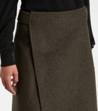 Proenza Schouler Bodhi wool-blend bouclé twill wrap skirt