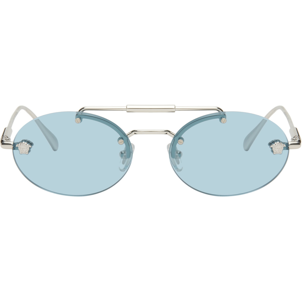 Versace Silver Medusa Sunglasses