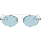 Versace Silver Medusa Sunglasses