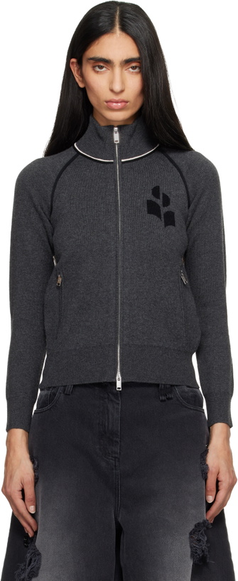 Photo: Isabel Marant Etoile Gray Lanya Cardigan Jacket
