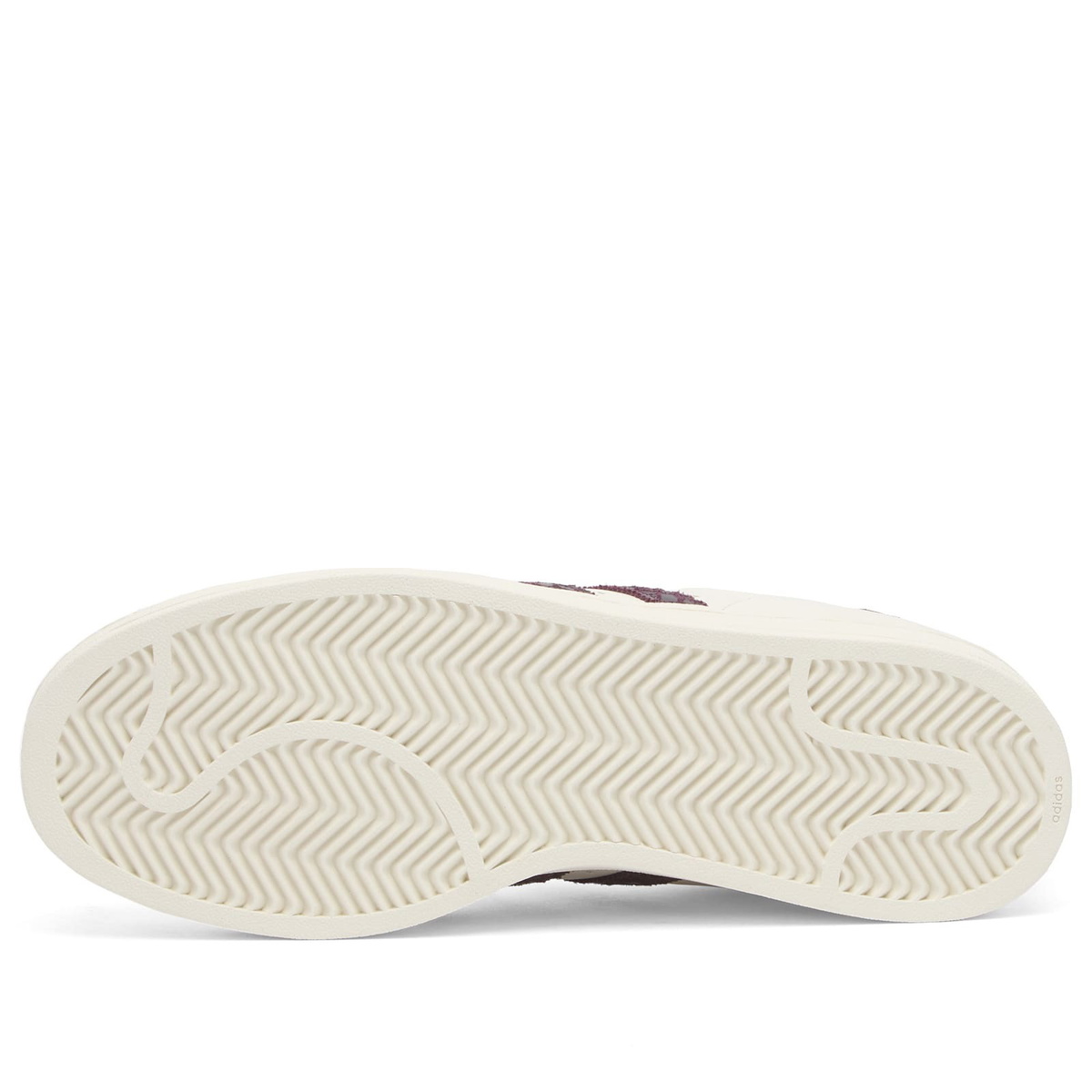 Adidas Superstar II Sneaker in Off White/Maroon/Gold Met adidas