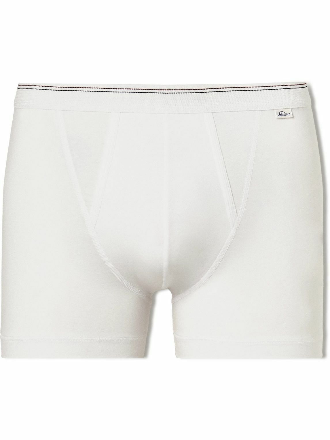 Schiesser - Lorenz Jersey Boxer Shorts - White Schiesser