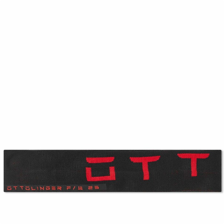 Photo: Ottolinger Women's Scarf in Black/Red 