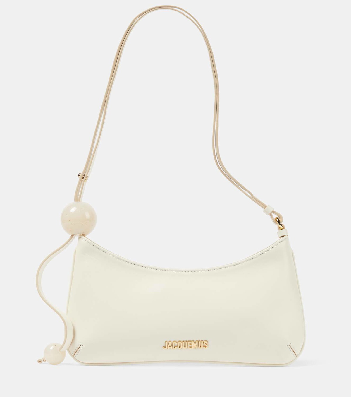 Jacquemus Le Bisou Perle leather shoulder bag