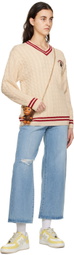 BAPE Beige College Sweater