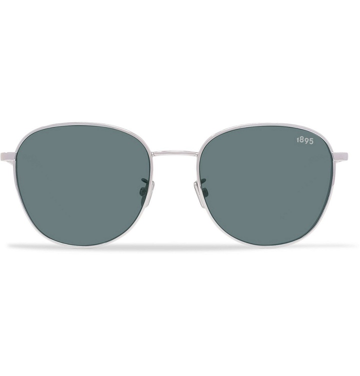 Photo: Berluti - Round-Frame Silver-Tone Sunglasses - Silver